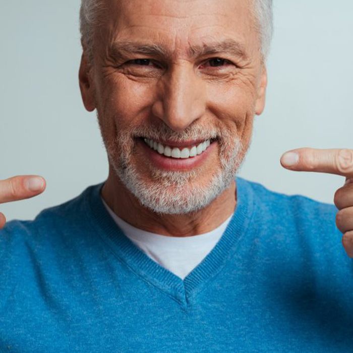 a man showing off his bright smile