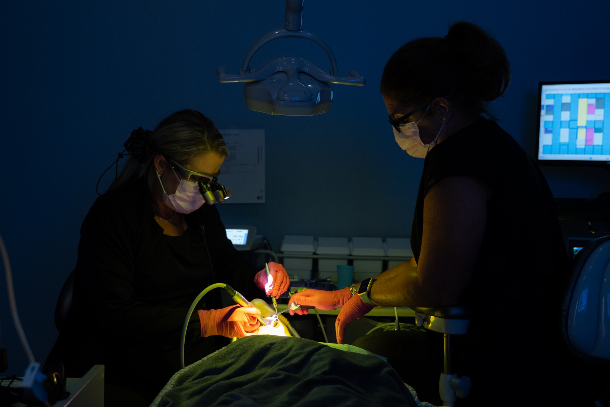 A sedation procedure at Dental Wellness of Lexington — calm, quiet, carefully monitored